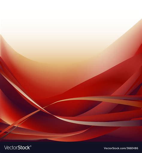 Red Waves Isolated Abstract Background Royalty Free Vector