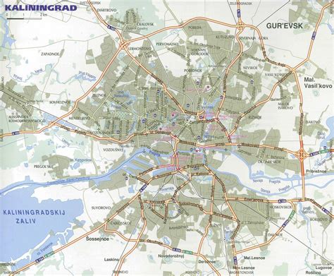 Kaliningrad Town Map