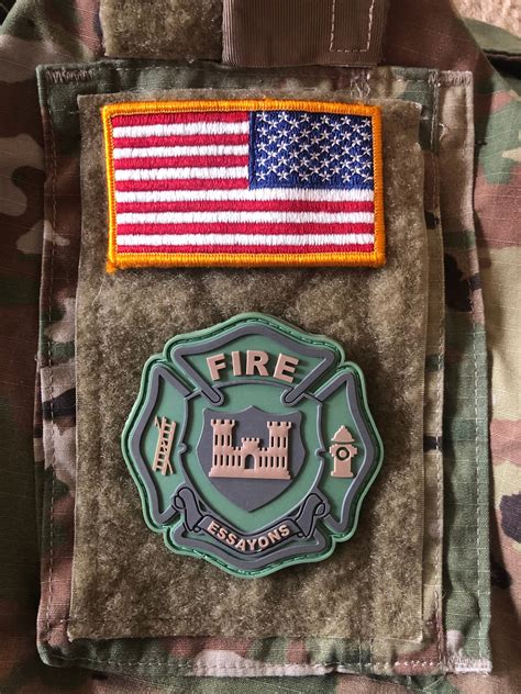 Us Army Firefighter Pvc Morale Patch 12m — Wiener Tactical
