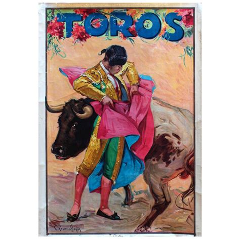 spanish bullfight poster 12 for sale on 1stdibs vintage spanish bullfighting posters
