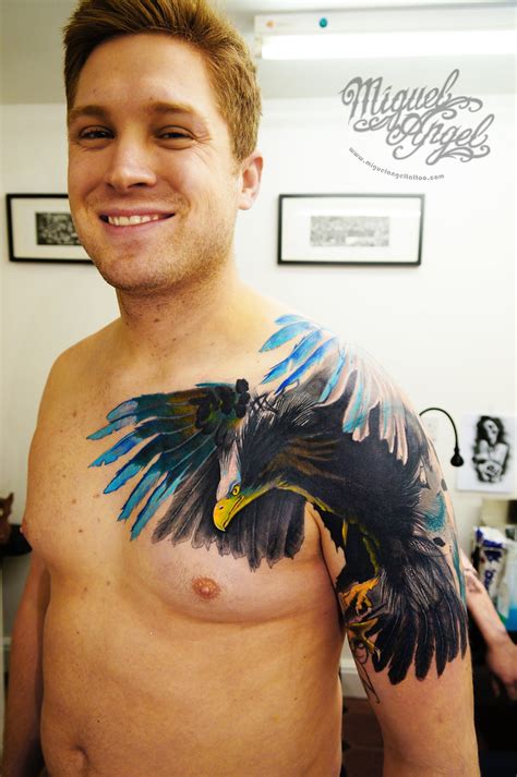 Eagle Tattoo Miguel Angel Custom Tattoo Artist Miguela Flickr
