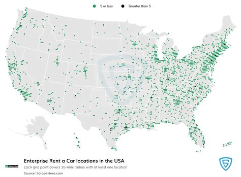 Number Of Enterprise Rent A Car Locations In The Usa In 2024 Scrapehero