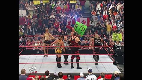 Scott Steiner Test With Stacy Keibler Vs Kane Rob Van Dam World Tag Team Titles Match Raw