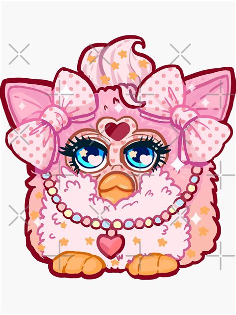 Pink Aesthetic Furby Sticker For Sale By Controlzee Redbubble