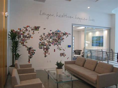 World Map Wall Graphic In Bupa Headquaters Great Way To Use Photos In
