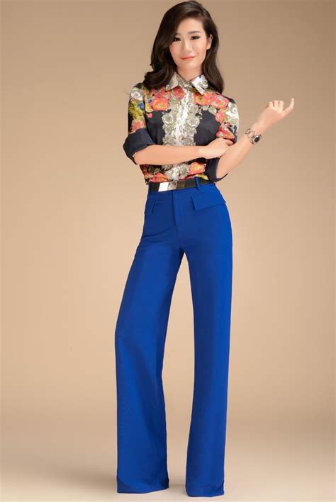 wide leg long trousers 2022 women elegant ladies office wear casual high waisted ruched pleated