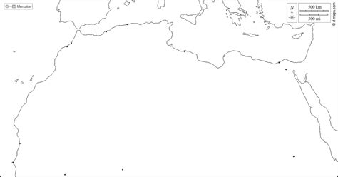 Afrique Du Nord Carte Géographique Gratuite Carte Géographique Muette