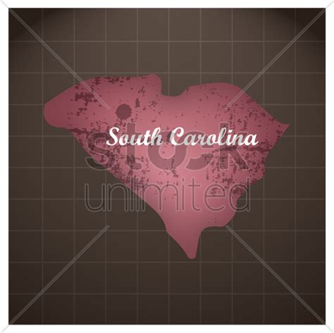 South Carolina State Map Vector Image 1591132 Stockunlimited