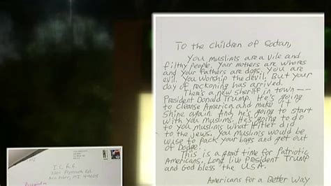 Ann Arbor Mosque Receives Hate Letter