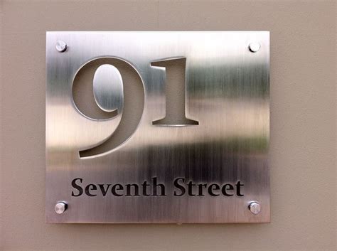 Savy Design Stainless Steel Signs And Letterboxes Metal Signage