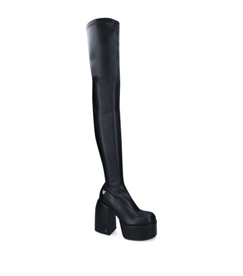 Womens NAKED WOLFE Black Juicy Over The Knee Boots 130 Harrods