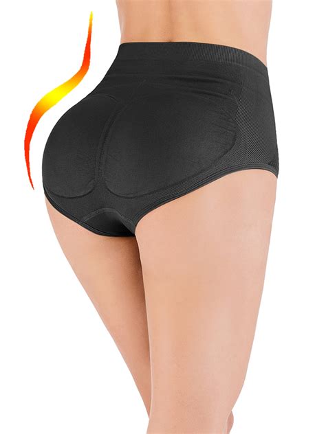 Womens Slim Shaper Seamless Underwear Butt Lifter Padded Butt Hip Enhancer Panties With Tummy