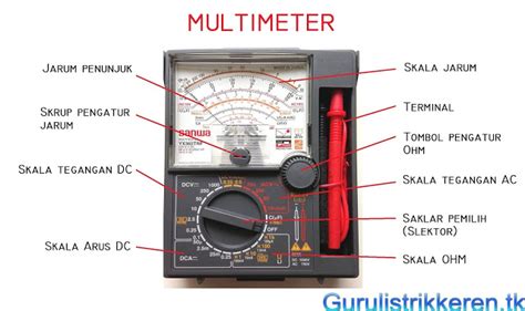 Multimeter atau juga disebut dengan volt ogm meter atau vom fungsi ukur yang ada pada setiap multimeter terdiri dari beberapa macam tergantung dari tipe dan merk hubungkan multimeter pada rangkaian: Cara Membaca Besaran Listrik Dengan Multimeter ~ Guru ...