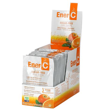 Ener C Vitamin C Multivitamin Drink Mix Sugar Free Orange 1000 Mg 30 Packets 02 Oz 5