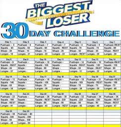 Biggest Loser 30 Day Challenge Health Biggest Loser Workout