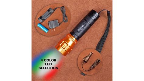 Stone River Gear Adjustable Focusing 4 Color Rechargeable Led