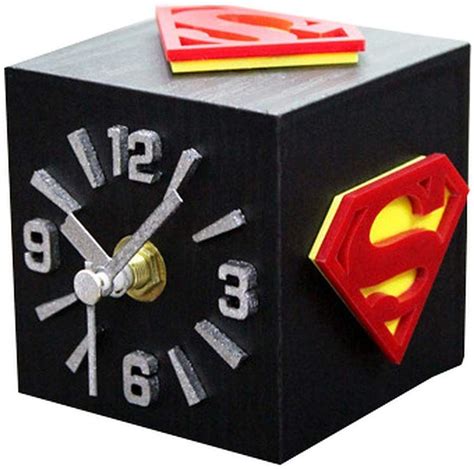 Super Hero Desk Clock Superhero Wall Decals Clock Digital Table Clock