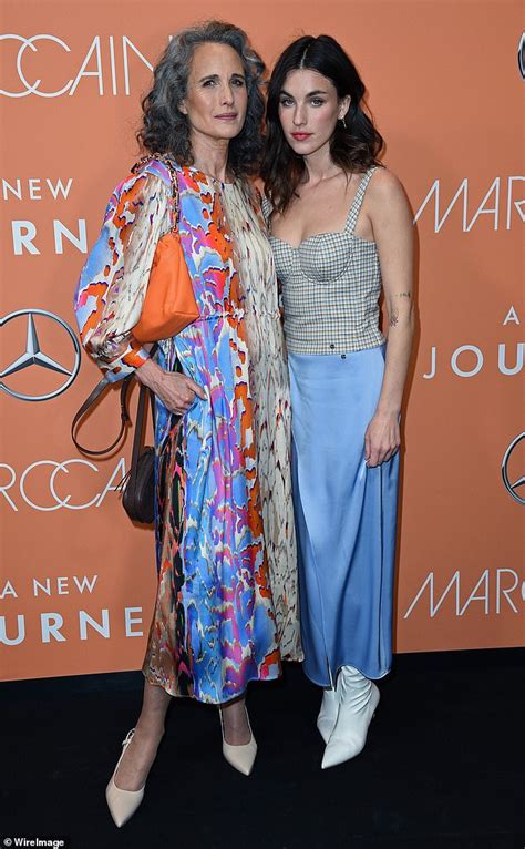 Andie Macdowell And Daughter Rainey Qualley Make A Fashionable Duo At