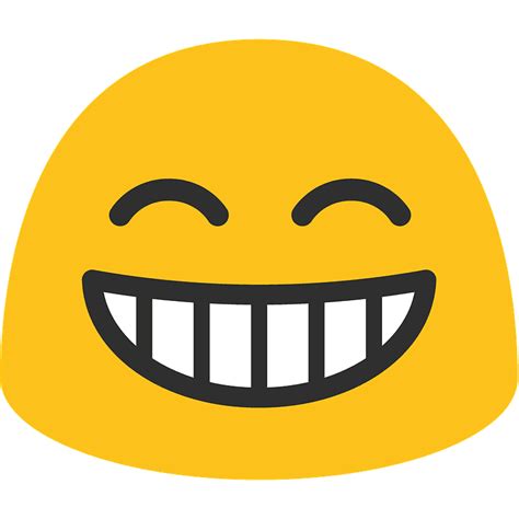Beaming Face With Smiling Eyes Emoji Clipart Free Download Transparent