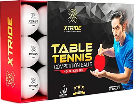 Xtride Professional Table Tennis Balls Ittf Approved Pack Balls Star Amazon Co Uk