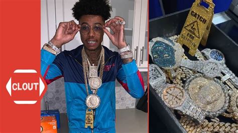 Blueface Shows Off His Jewelry And Sneaker Collection Youtube