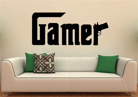 Gamer Wall Decal Video Games Vinyl Stickers Interior