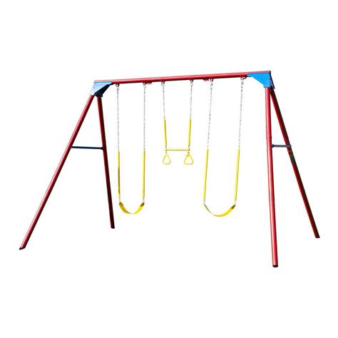 Lifetime 10 Ft A Frame Swing Set Primary Colors 90200 The Home Depot