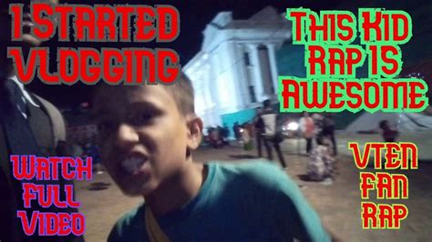 Vten Fan Kid Rapping In Basantapur 1st Vlog Indrajatra Youtube