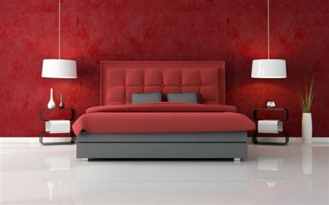 Haus kasimir sewerinowitsch malewitsch schwarzes. Minimalistische rote Schlafzimmer - Vibrierende rote Farbe ...