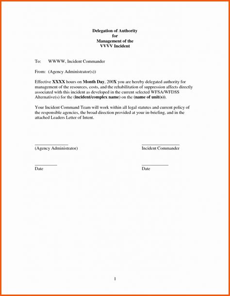 Delegate Authorization Letter Printable Pdf Download Gambaran