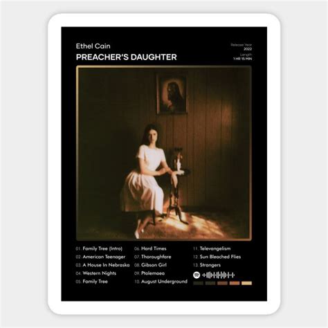 Ethel Cain Preachers Daughter Tracklist Album Magnet Preacher August Underground Dream Pop