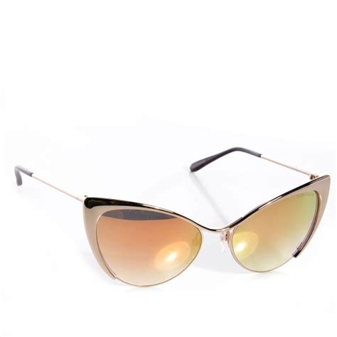 Tom Ford Nastasya Cat Eye Sunglasses Tf304 Rose Gold 75243