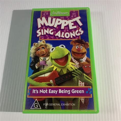 Muppet Sing Alongs Its Not Easy Being Green Vhs 1994 Jim Henson