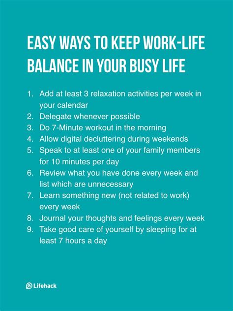 9 Small Things You Can Do To Make Sure Work Life Balance Is Maintained