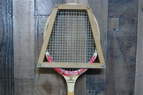 Vintage Pair Of Wood Tennis Rackets Wilson Rod Laver Etsy