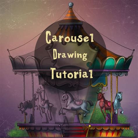 How To Draw A Carousel Step By Step Using Picsart Drawings Picsart