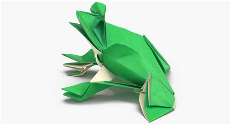 3d Frog Origami Turbosquid 1346250