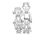 Imprime los dibujos para colorear de jugadores de waterpolo para que los niños lo pinten de muchos colores. Dibujo de Familia para Colorear - Dibujos.net