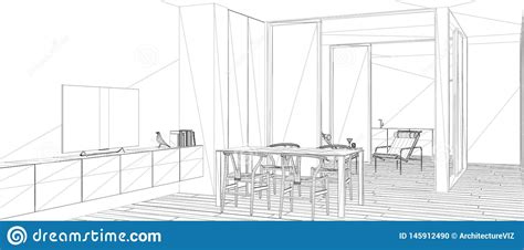 Maybe you would like to learn more about one of these? Blueprint Project Draft, Sketch Of Minimalist Living Room ...