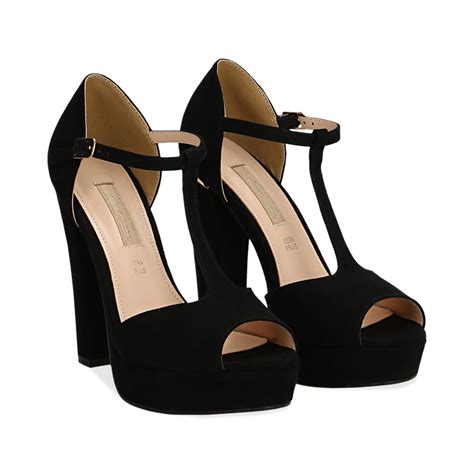Le migliori offerte per sandali tacco 12 plateau in scarpe donna sul primo comparatore italiano. Décolleté open-toe nere in microfibra con plateau, tacco ...