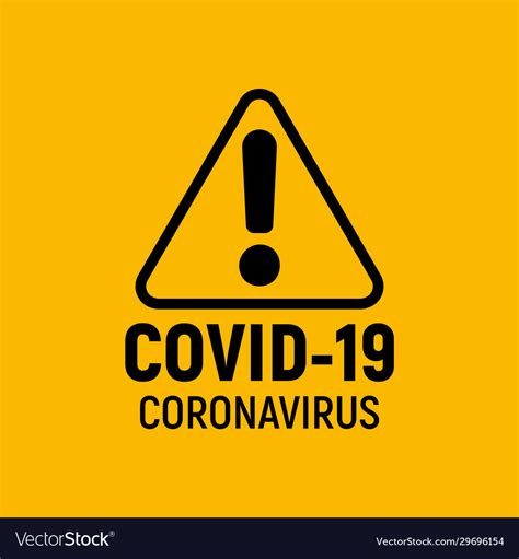 Coronavirus Warning And Attention Icon Royalty Free Vector