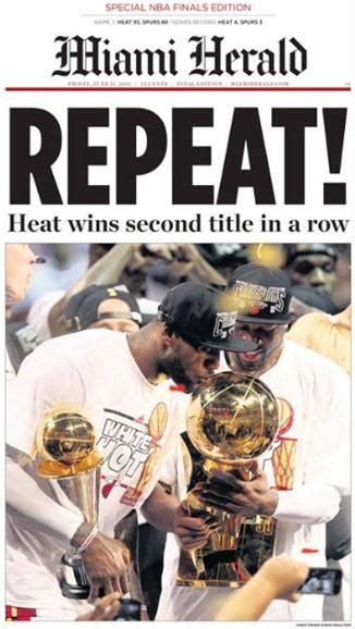 El nuevo herald daily hispanic newspaper. Miami Heat News Paper