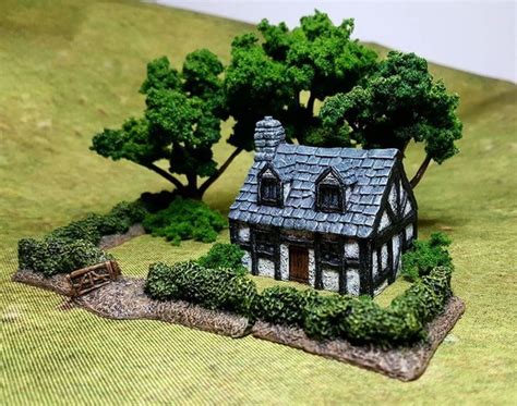 10mm Wargaming Half Timbered Cottage With Dormer From Battlescale