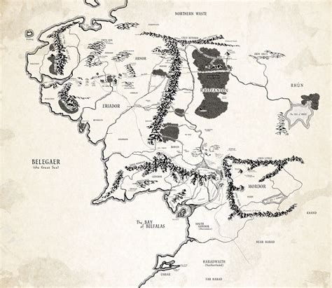 Lord Of The Rings Maps To Navigate The Rings Of Powers Middle Earth