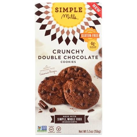 Simple Mills Double Chocolate Crunchy Cookies 55 Oz