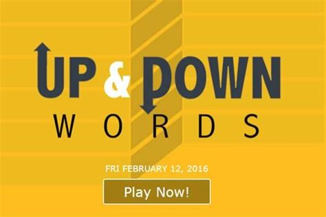 Up And Down Words Word Games And Brainteasers Brain Teasers Fun