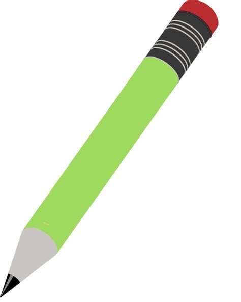 Pencil Green Grafit Clip Art At Vector Clip