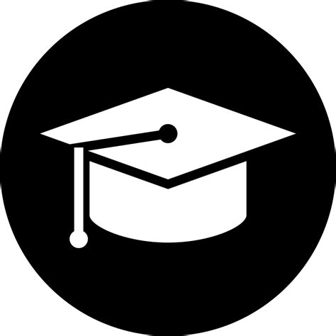 Graduation Cap Circular Button Svg Png Icon Free Download 24517