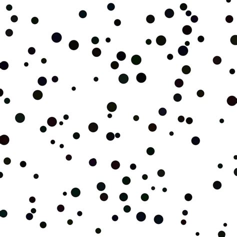 Random Black Dots Abstract Scattered Pattern With Random Black Dots On