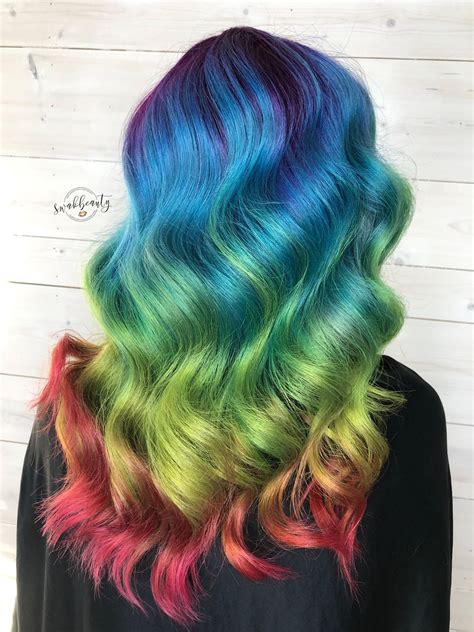Rainbow Ombré Hair